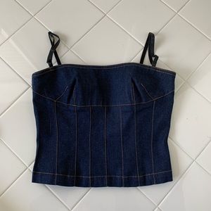 Denim Corset